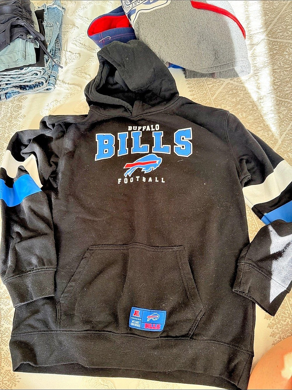 NFL Team Apparel Buffalo Bills NFL Team Apparel hoodie Color Block Size Large